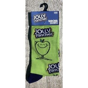 Jolly Rancher Print Novelty Crew Socks - Men’s Size 6-12 #D054